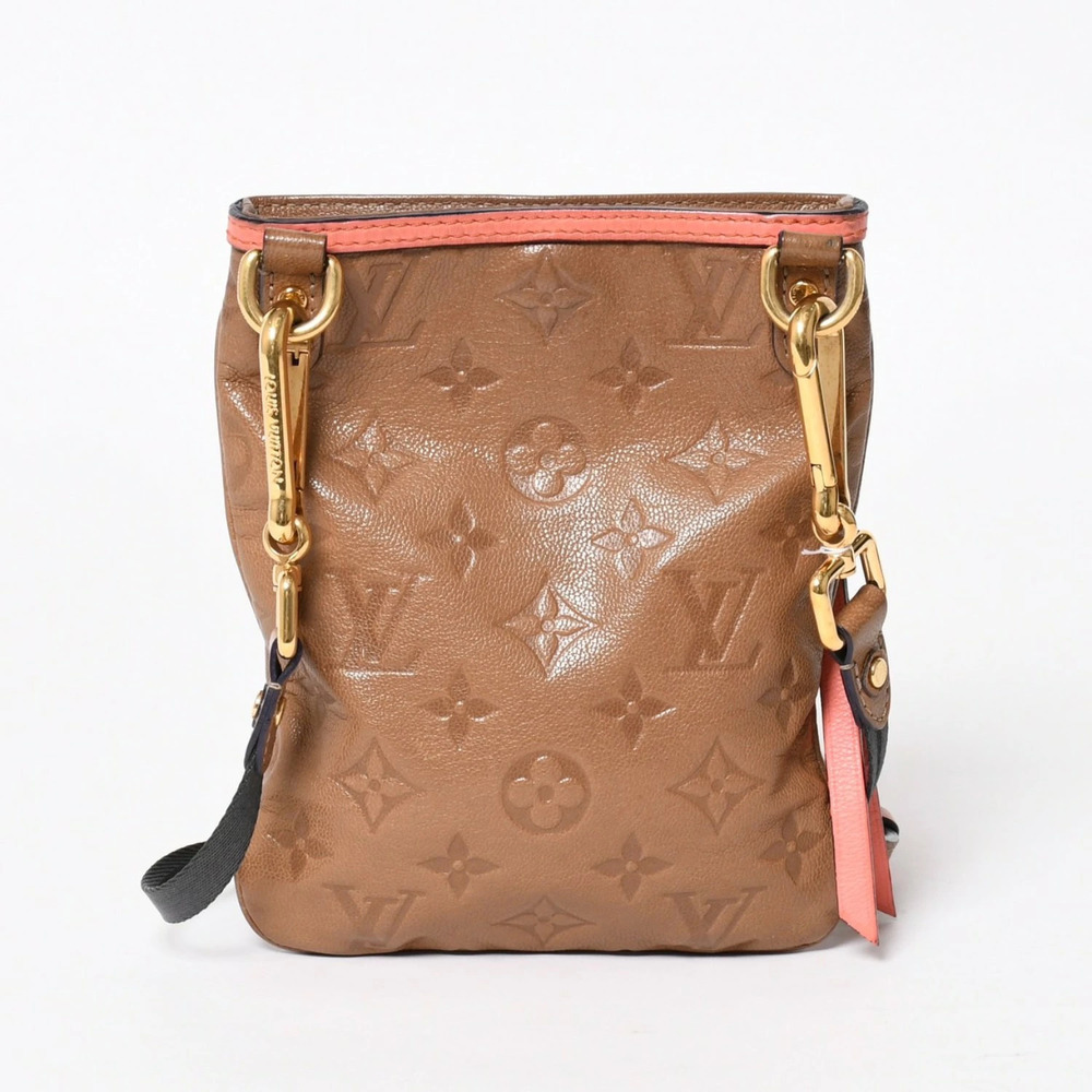 LOUIS VUITTON shoulder bag Underground flat brown pink